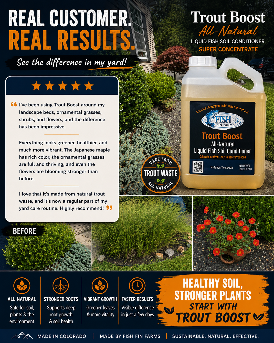 Trout Boost - All-Natural Liquid Soil Conditioner