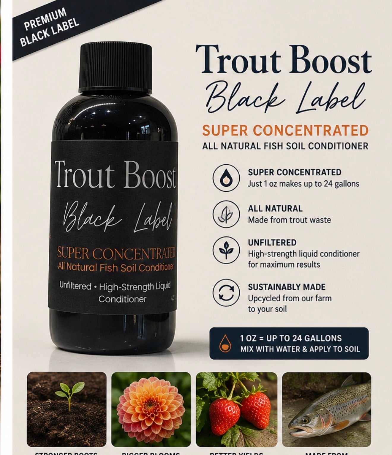 Black Label - Unfiltered Suoer Concentrated Soil Conditioner