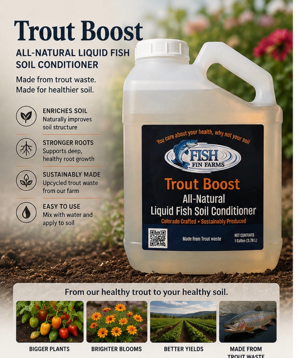 Trout Boost - All-Natural Liquid Soil Conditioner